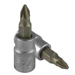 1/4" indvendig krydsnøgle PZ0. Satineret cr-van. Hængende emballage osv.