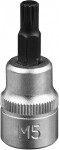 3/8" topnøgle 12-tands XZN M5. Satineret cr-van. Ophængningspakke osv.