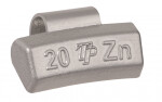 hjulbalance i galvaniseret aluminium 20g / prispakke 100 stk/