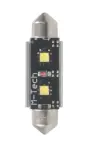 12v sv8.5-8 led pære 3.5w 36mm c5w canbus platin blister 2stk (osram led) m-tech
