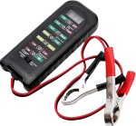Batteritester 12v/24v digital + LED opladnings- og belastningskapacitetstest m+
