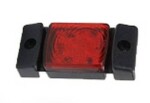 ld142 kantlys bag led 60x34mm rød 12/24v