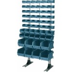305 opbevaringsbokse stativ 36x nr.101, 12x nr.102, 8x nr.103 på metalramme, artplast