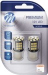 12v ba15s led pære 0, 5w p21w canbus premium blister 2stk (osram led) m-tech