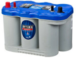 agm batteri, til både 12v 66ah 845a cca konstant strømforsyning + startbatteri +/– blå top dc 5.0