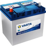 bilbatteri stang 60ah 540a + - 232x173x225 blå dynamisk d48