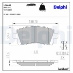 DELPHI Bremseklodser LP1663