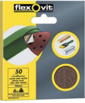 hurtigskifte sandpapirark med delta velcro 94mm k50 6stk p6398
