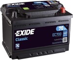 batteri exide classic 70ah640a 278x175x190 -+ ec700