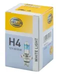 HELLA Pære,  fjernlys WHITE LIGHT UP TO 300h,  UP TO 4200 KELVIN H4 12V 60/55W 8GJ 223 498-121