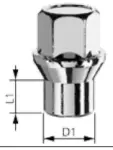 møtrik mh12x1,25/34/30 (ch19, ærme, autec, alutec osv.)) kegle 60° d41