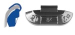hjulbalance 25g, metalplade. sort, zink (pe eco type. 84b)