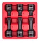 Spline-bit-topnøglesæt M14, M16, M18 1/2 tommer slagnøgle